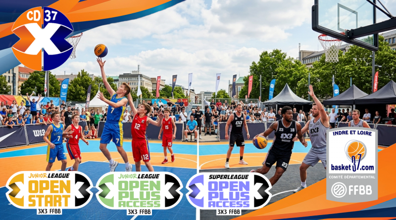 Grand week-end 3×3 du 5 au 7 juin 2026 à Saint-Avertin !