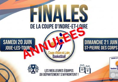 LES FINALES DES COUPES D&rsquo;INDRE ET LOIRE SONT ANNULEES