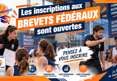 🏀 Les inscriptions aux Brevets Fédéraux sont ouvertes !